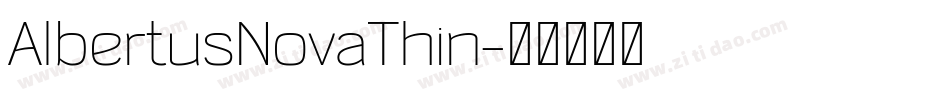 AlbertusNovaThin字体转换