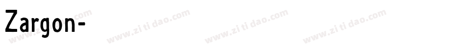 Zargon字体转换