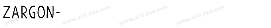 Zargon字体转换