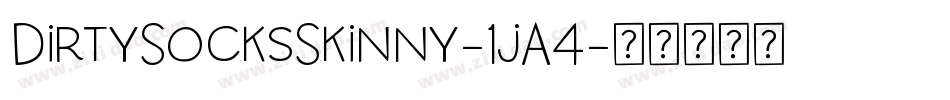DirtySocksSkinny-1jA4字体转换