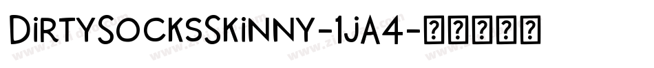 DirtySocksSkinny-1jA4字体转换