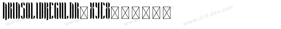 AriaSolidRegular-xyE8字体转换