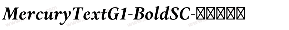 MercuryTextG1-BoldSC字体转换