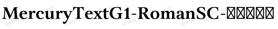 MercuryTextG1-RomanSC字体转换
