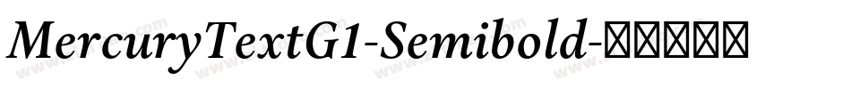 MercuryTextG1-Semibold字体转换