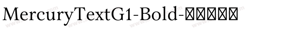 MercuryTextG1-Bold字体转换