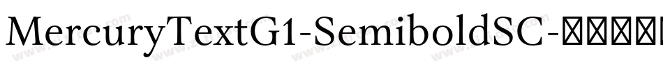 MercuryTextG1-SemiboldSC字体转换