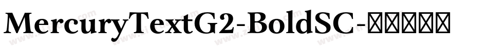 MercuryTextG2-BoldSC字体转换