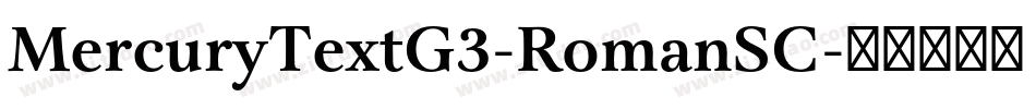 MercuryTextG3-RomanSC字体转换