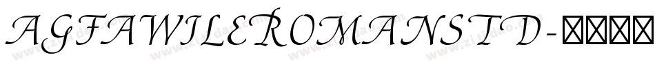 AgfaWileRomanStd字体转换