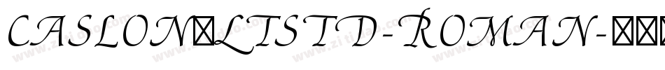 Caslon3LTStd-Roman字体转换