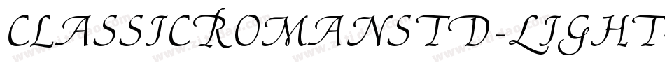 ClassicRomanStd-Light字体转换
