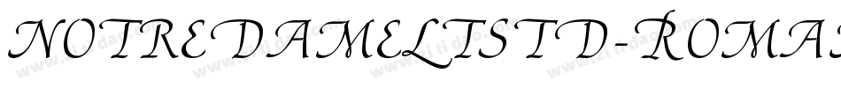 NotreDameLTStd-Roman字体转换