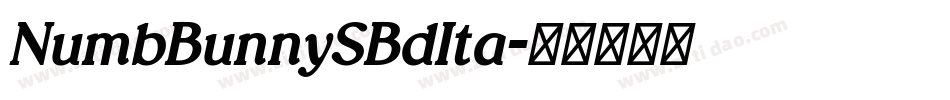 NumbBunnySBdIta字体转换