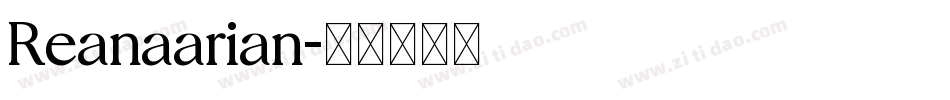 Reanaarian字体转换