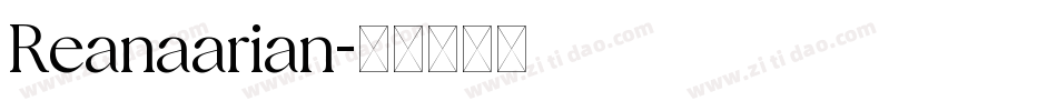 Reanaarian字体转换