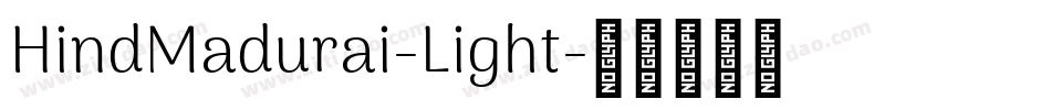HindMadurai-Light字体转换