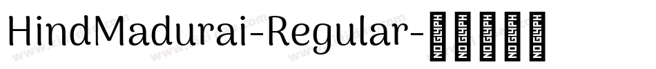 HindMadurai-Regular字体转换