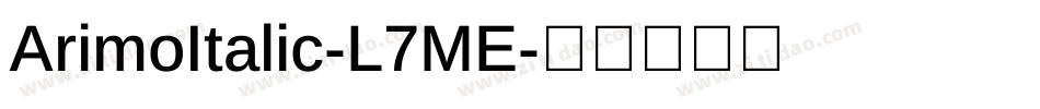 ArimoItalic-L7ME字体转换