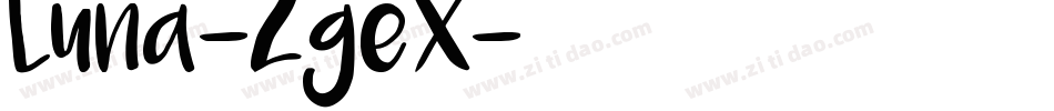 Luna-2geX字体转换