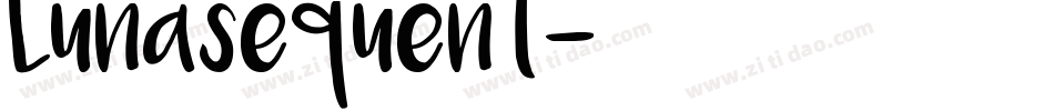 Lunasequent字体转换