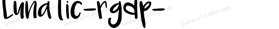 Lunatic-rgdp字体转换