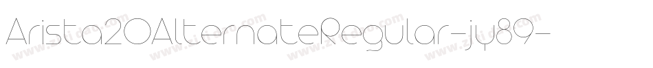 Arista20AlternateRegular-jy89字体转换