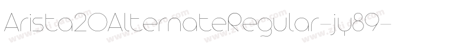 Arista20AlternateRegular-jy89字体转换