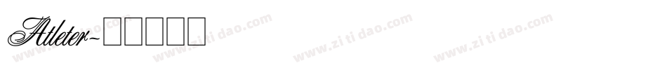 Atleter字体转换