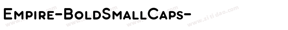 Empire-BoldSmallCaps字体转换