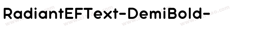 RadiantEFText-DemiBold字体转换