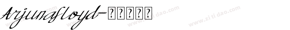 ArjunaFloyd字体转换