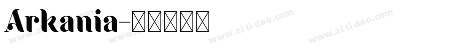 Arkania字体转换