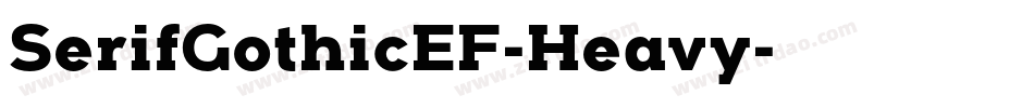 SerifGothicEF-Heavy字体转换