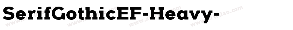 SerifGothicEF-Heavy字体转换