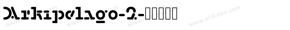 Arkipelago-2字体转换