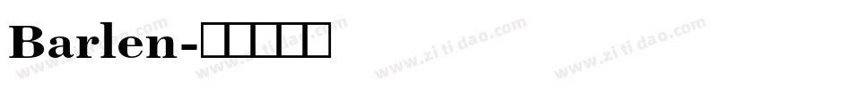Barlen字体转换