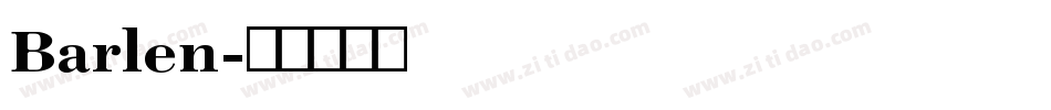 Barlen字体转换