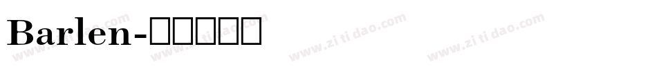 Barlen字体转换