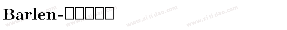 Barlen字体转换