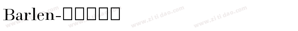 Barlen字体转换