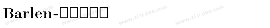 Barlen字体转换