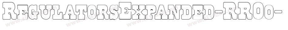 RegulatorsExpanded-RROo字体转换