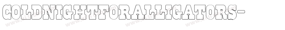 coldnightforalligators字体转换