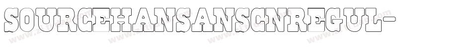 sourcehansanscnregul字体转换