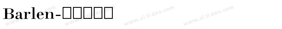 Barlen字体转换
