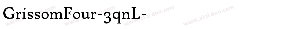 GrissomFour-3qnL字体转换