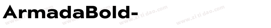 ArmadaBold字体转换
