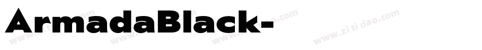 ArmadaBlack字体转换