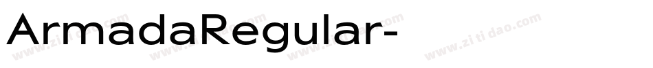 ArmadaRegular字体转换